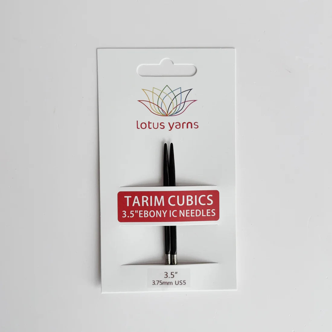 Agujas intercambiables de ébano TARIM CUBICS 3.5" / Lotus Yarns