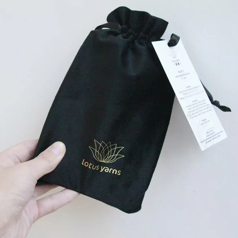 Set de agujas intercambiables PAMIR 5” con estuche en piel / Lotus Yarns