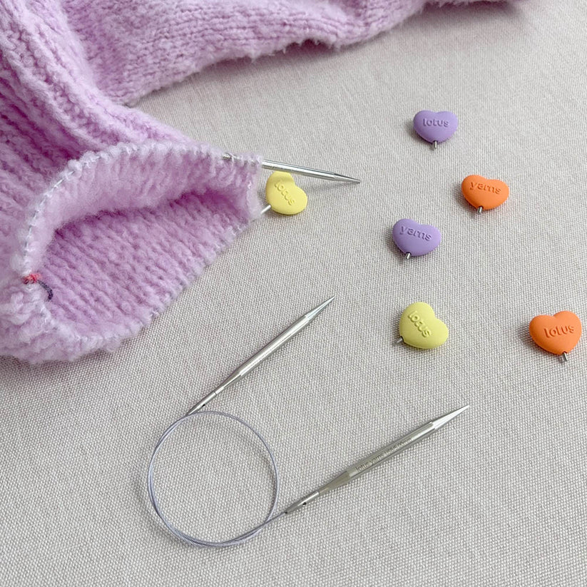 Set de agujas intercambiables PAMIR 3.5” con estuche en piel / Lotus Yarns