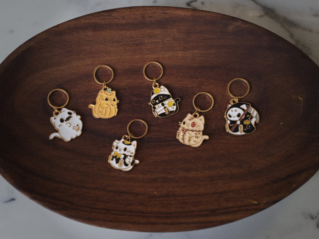 Michi Monsters - Marcador de anillo cerrado