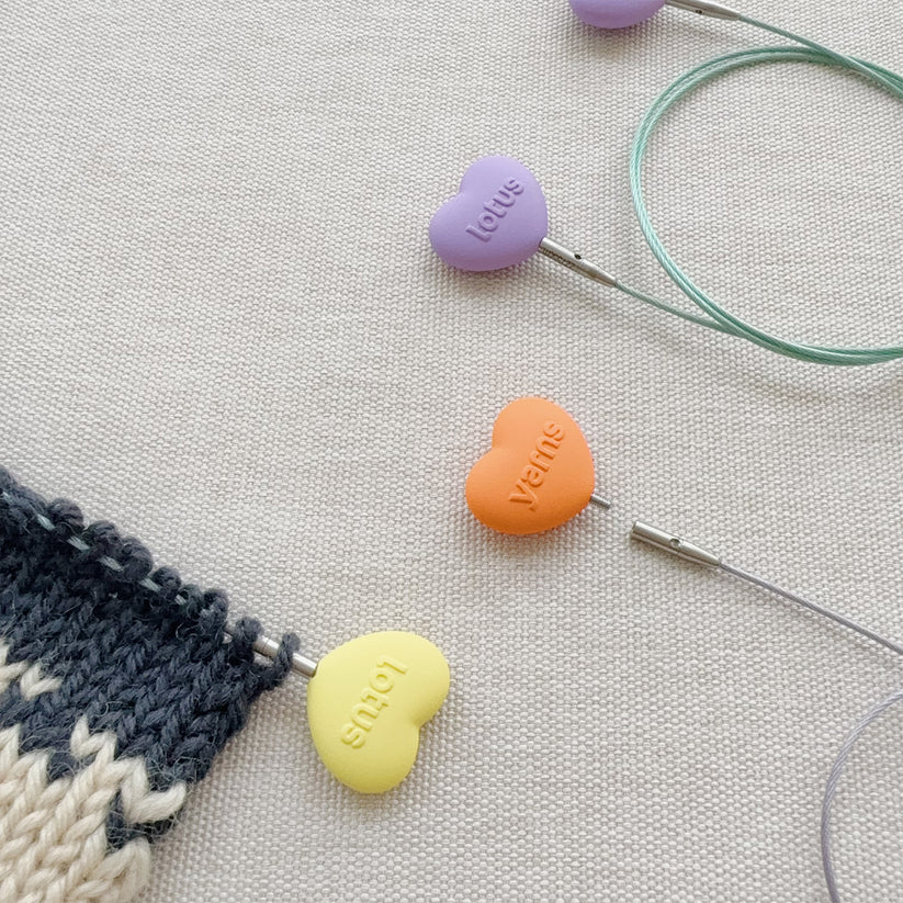 Set de agujas intercambiables PAMIR 3.5” con estuche en piel / Lotus Yarns