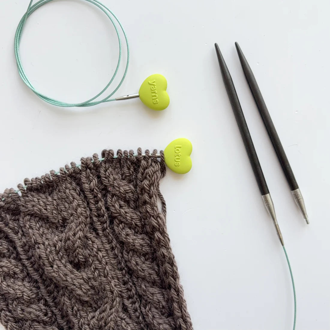 Agujas intercambiables de ébano TARIM 5" / Lotus Yarns